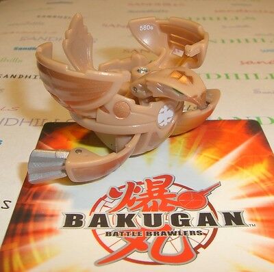 Bakugan Hawklea Tan Subterra New Vestroia 580G & cards