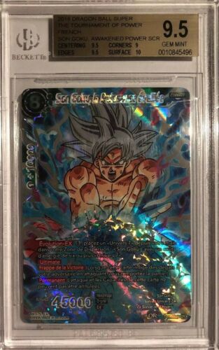 Dragon Ball Card Game Goku, The Awakened Power FRENCH BGS 9.5 (with 10 Surface)