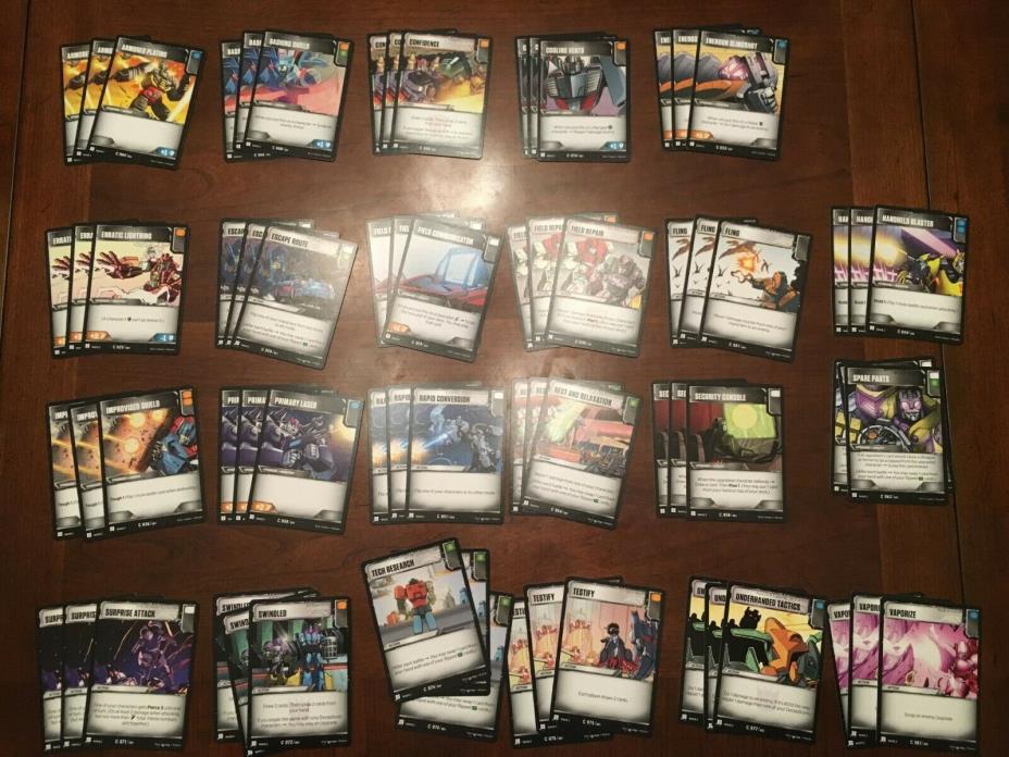 Transformers TCG Wave 2 - All Common Battle Cards - 3 Each
