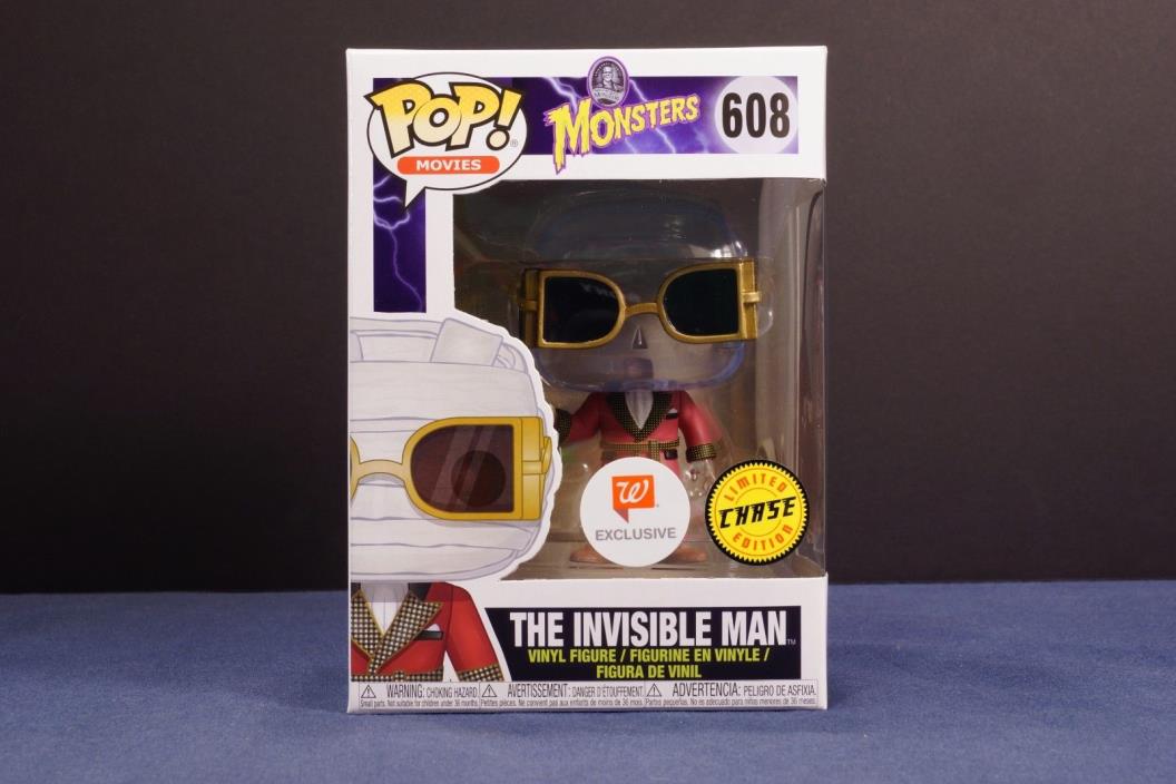 Monsters - THE INVISIBLE MAN - Walgreens Exclusive Chase - Funko Pop Movies #608