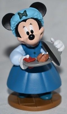 Disney Authentic MINNIE MOUSE EMILY CRATCHIT CHRISTMAS CAROL Cake TOPPER Toy NEW