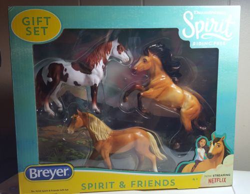 Breyer Spirit & Friends gift set Dreamworks Spirit Riding Free 3 Horse  No 9256