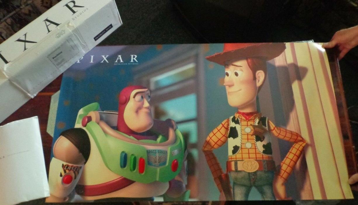 Toy Story 2 - Shareholder Posters - Rare Set of 2 - Woody Buzz Jesse