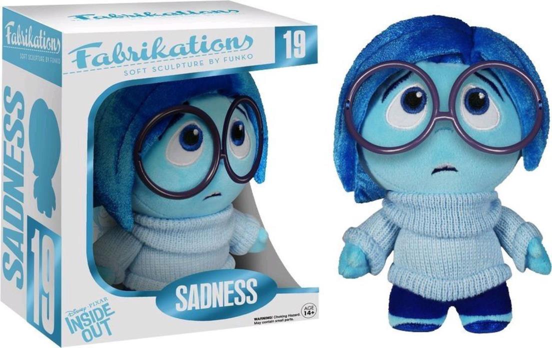 Inside Out - Sadness Fabrikations Plush - FunKo - NEW