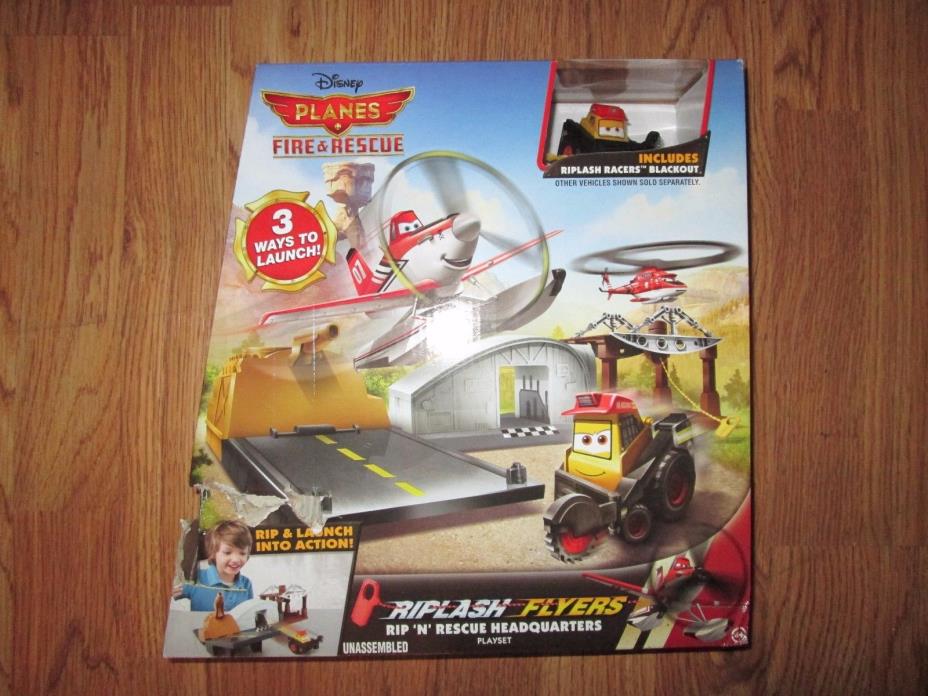 DISNEY PLANES FIRE AND RESCUE RIPLASH FLYERS RIP N RESCUE HEADQUARTERS NEW