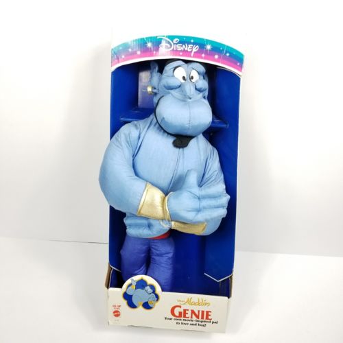 NEW Disney's Aladdin Movie Genie Plush Pal Doll NIB Vintage 1993 Mattel