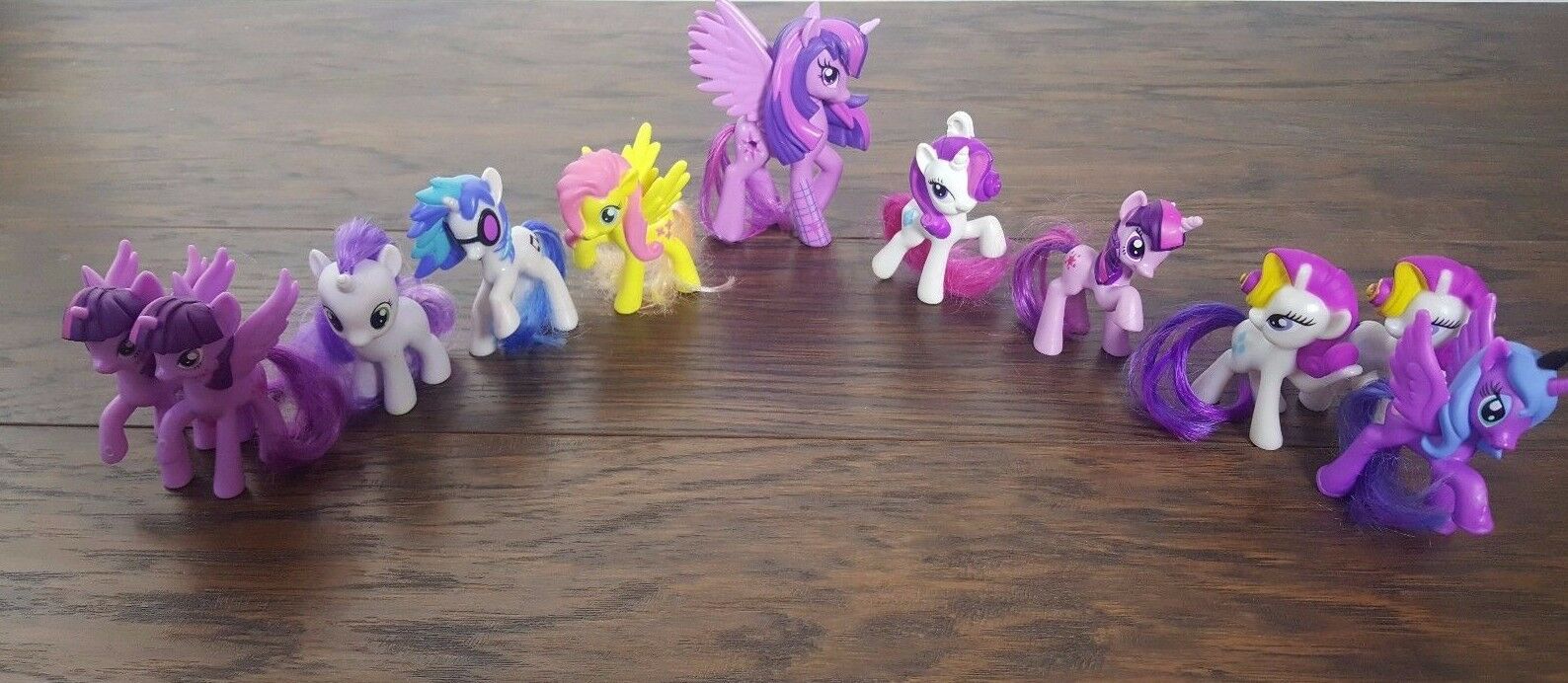 MS&Co Lot of 11 Various My Little Pony-Miniature Ponies With Brushable tails