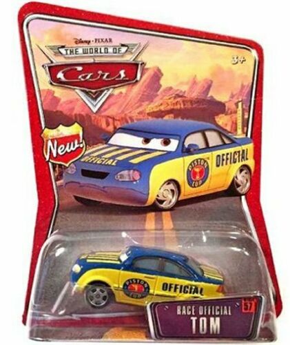 Disney Pixar World of Cars Piston Cup Blue Yellow Race Official Tom Toy Car #57