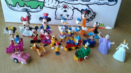 Disney PVC Figurine Lot of 21 Toys MICKEY MINNIE DONALD PLUTO GOOFY more