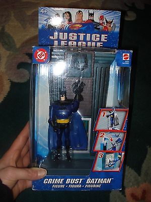 DC Comics Justice League Crime Bust BATMAN Figure By MATTEL (2003)