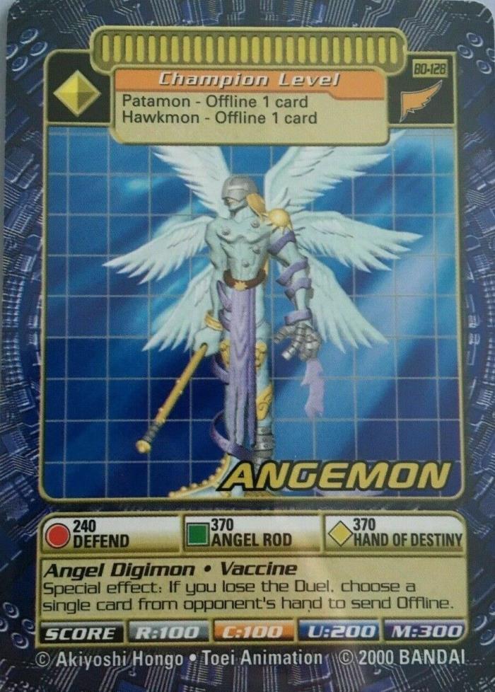 1x Digimon Booster Series BANDAI - Angemon Card BO-128