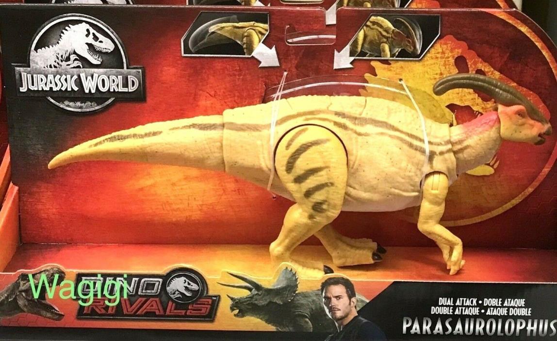 Jurassic World Dino Rivals PARASAUROLOPHUS Dual Attack Chomp Tail Strike Figure