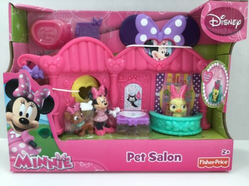 DISNEY  Minnie Mouse PET SALON Fisher Price Play Set SPRING Gift NEW
