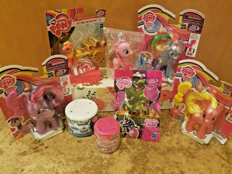 NEW My Little Pony Large Lot of 8 Figures and Fashems Great Gift!!
