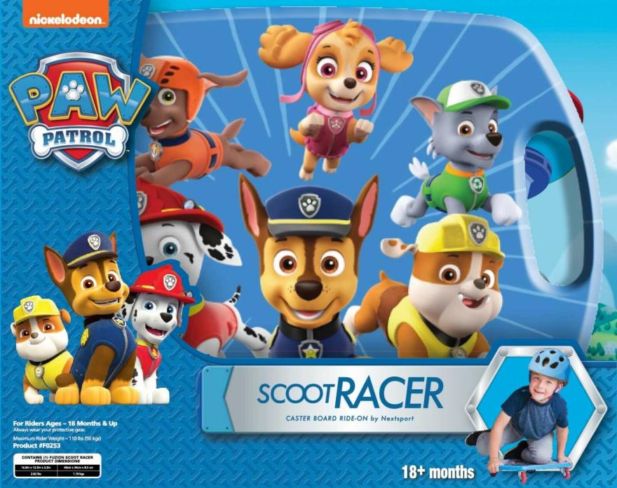Paw Patrol Scoot Racer New In Box
