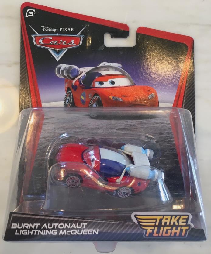 Disney Pixar CARS Die Cast Car Burnt Autonaut Lightning McQueen Take Flight