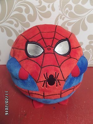 Ty Marvel Spiderman Beanie Ballz Plush Soccer Ball #0814 - NEW