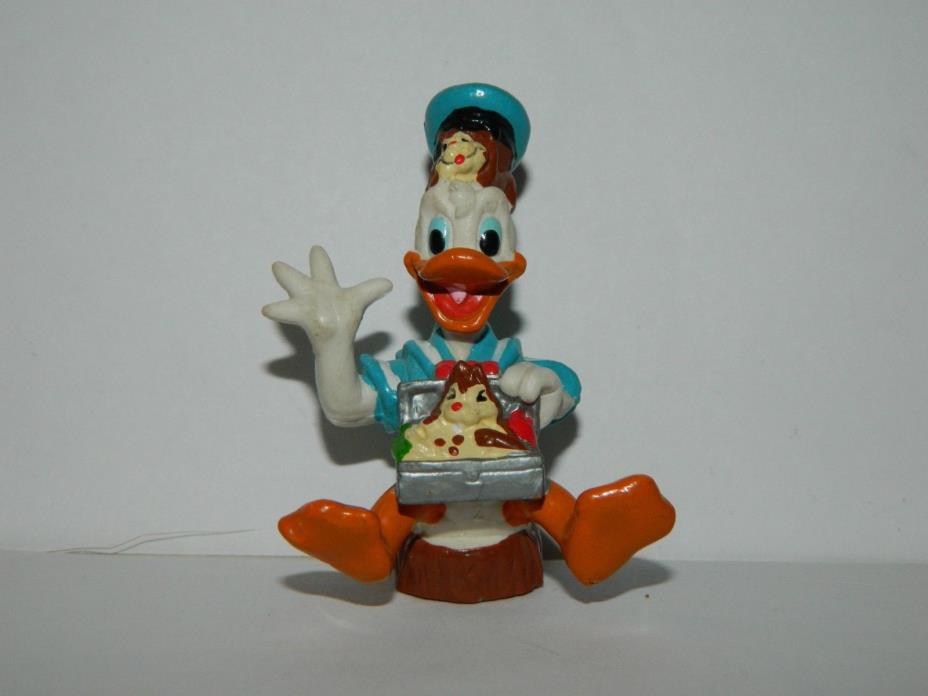 Applause Disney Donald Duck Chipmunk Chip Dale Treasure Chest PVC Toy Figure