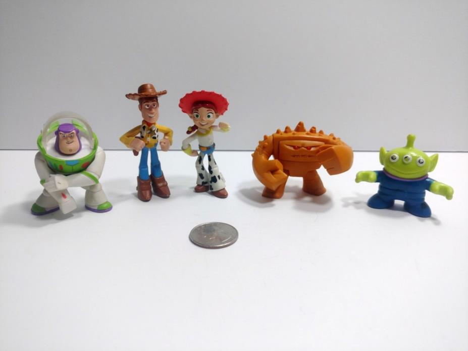 Disney Pixar Toy Story 3 Mini Figures Woody Buzz Jessie Chunk Alien Action Link