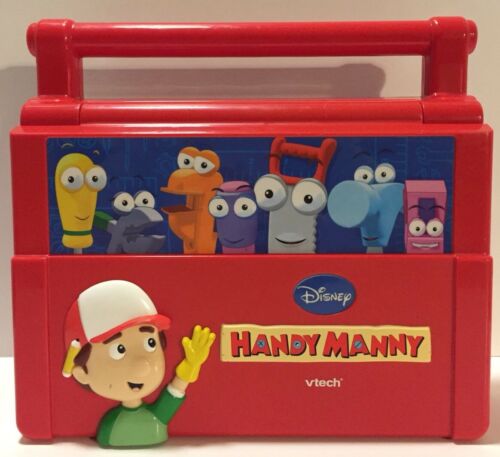 Vtech Disney Handy Manny Toy Laptop Computer Learning Toolbox English Spanish