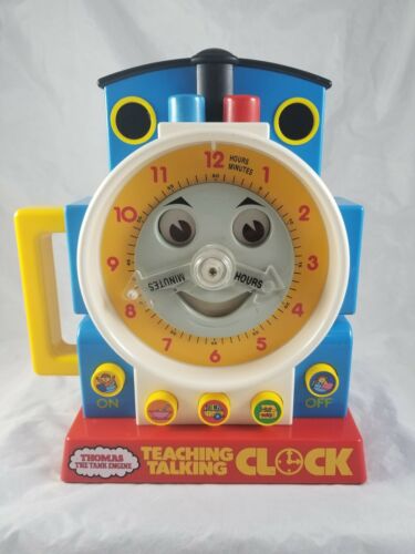 Thomas Tank Engine Train Teaching Talking Clock 1992 - Educational Learning Toy