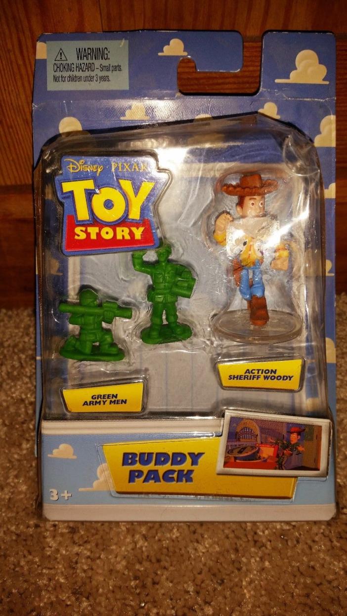 Disney PIXAR Toy Story BUDDY PACK Army Men  WOODY ACTION 123 mini figure