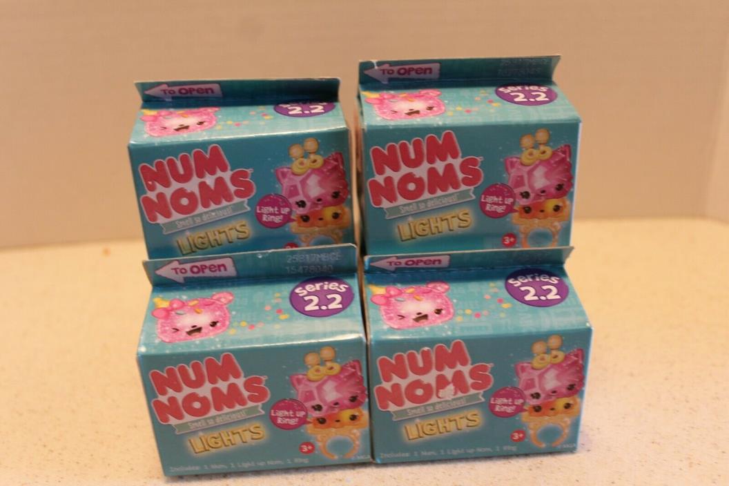 Num Noms Series 2.2 Light Up Blind Pack Rings Lot of 6 New Never Opened Boxes