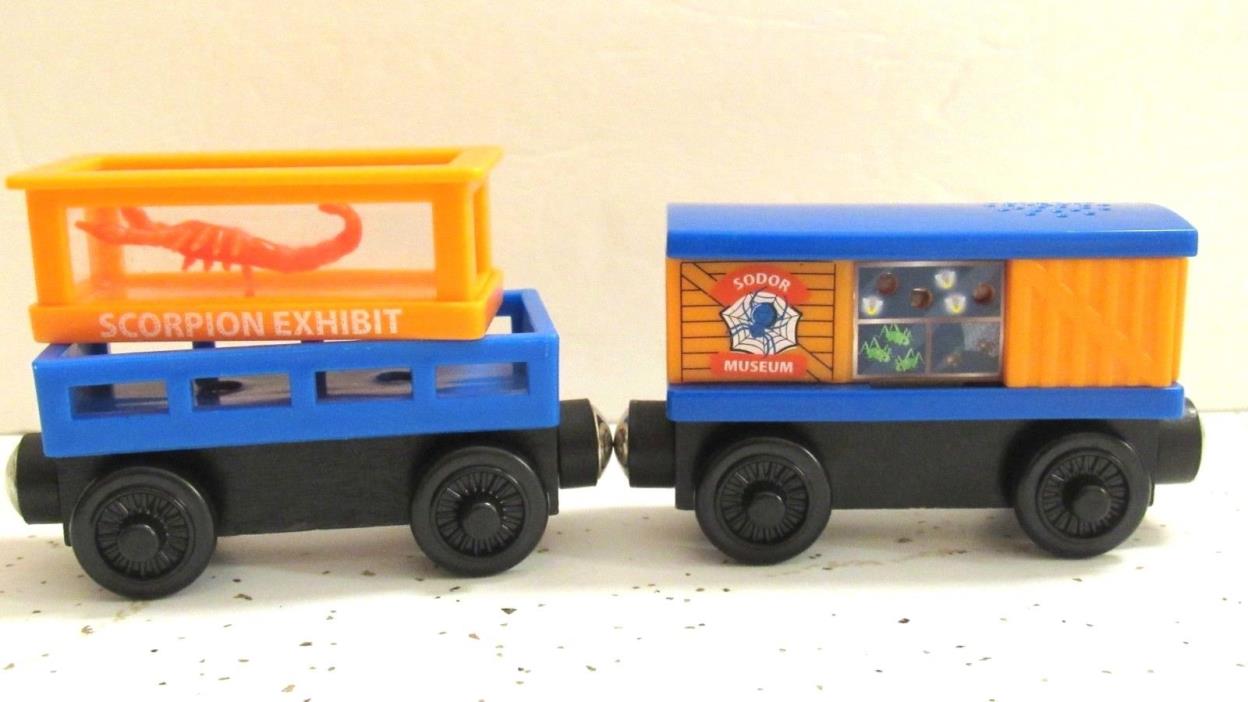 Authentic Thomas & Friends Wooden Railway Train Scorpion Car & Bug Car w/Sound