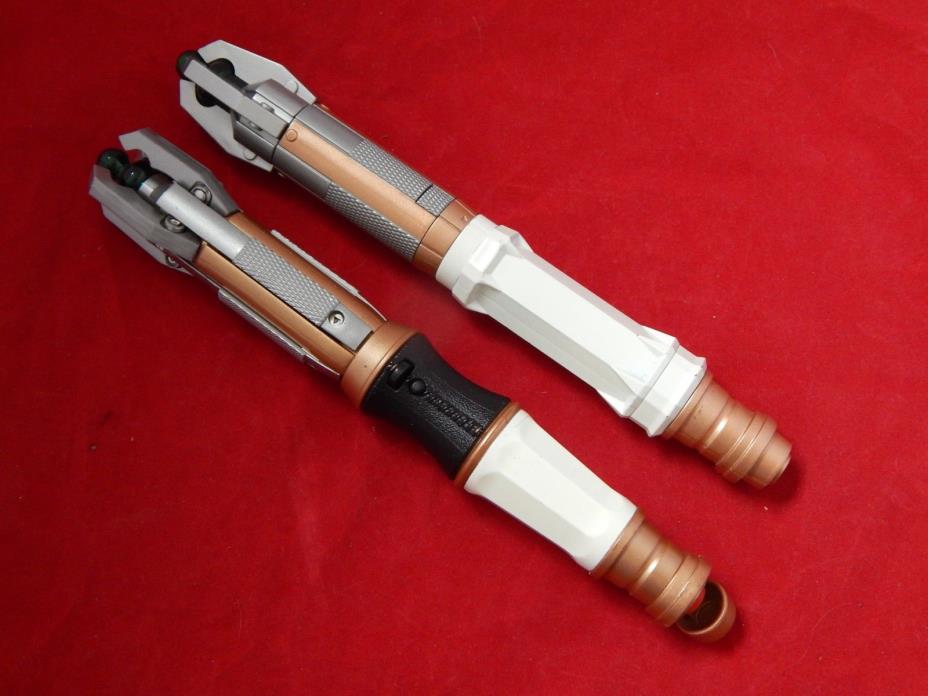 Pair Doctor Who 11th Doctor Matt Smith Sonic Screwdrivers Replica Lights Sounds