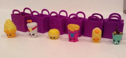 Shopkins Fast Food Figures Loose with Baskets Bundle of Six Toys G4