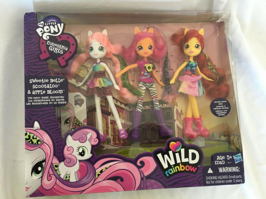 My Little Pony Sweetie Belle, Scootalo & Appple Bloom New with Damaged Package