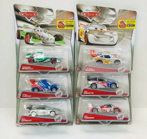 disney pixar cars diecast Silver Racers X 6