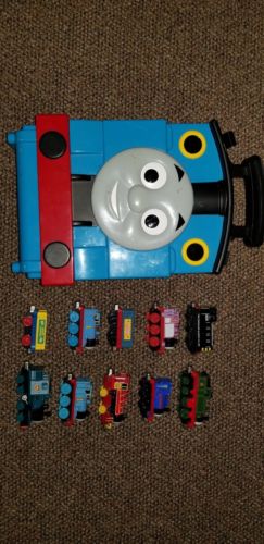 Thomas the Train Carry Case plus 10 trains metal