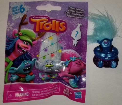 SEALED Christmas Holiday Trolls Series 6 Blind Bag Biggie Glitter Sparkle outfit