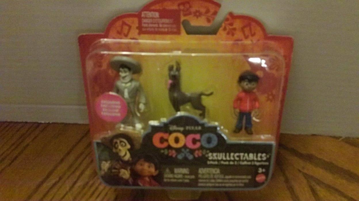 Disney Pixar Coco Skullectables Mini Figures Ernesto De La Cruz Dante Miguel NEW