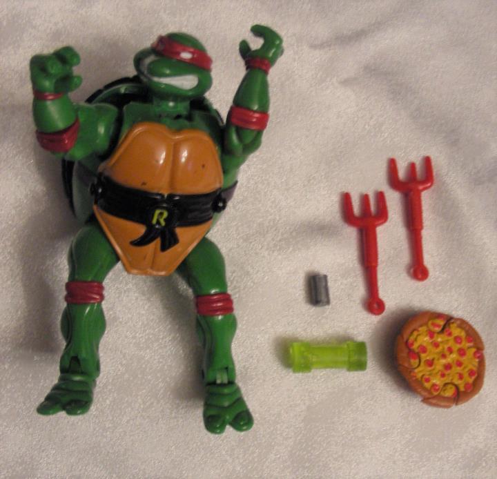 1992 Playmates Ninja Turtles TMNT Mutating Raphael transforming toy - Complete