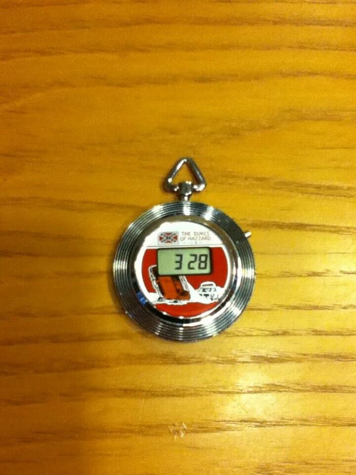 RARE Vintage Dukes of Hazzard General Lee Pocket Watch EXCELLENT CONDITION!!!