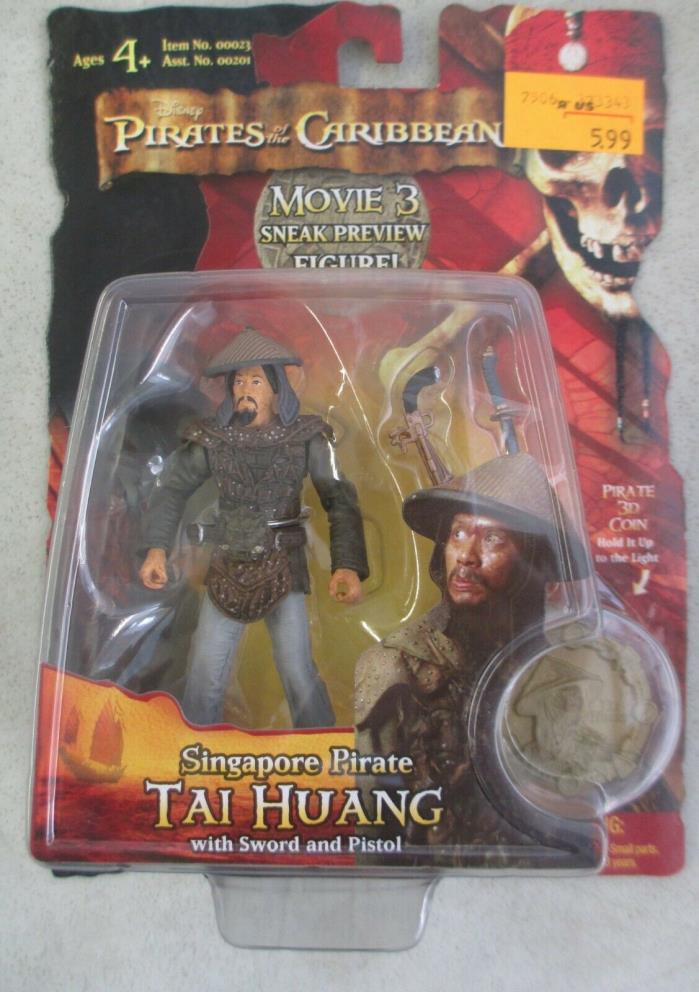 MOC 2007 PIRATES OF THE CARIBBEAN SINGAPORE PIRATE TAI HUANG FIGURE W/ COIN