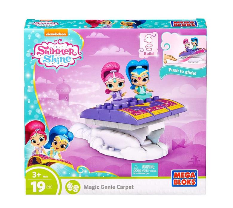 Mega Bloks Nickelodeon Shimmer And Shine Magic Genie Carpet Toy