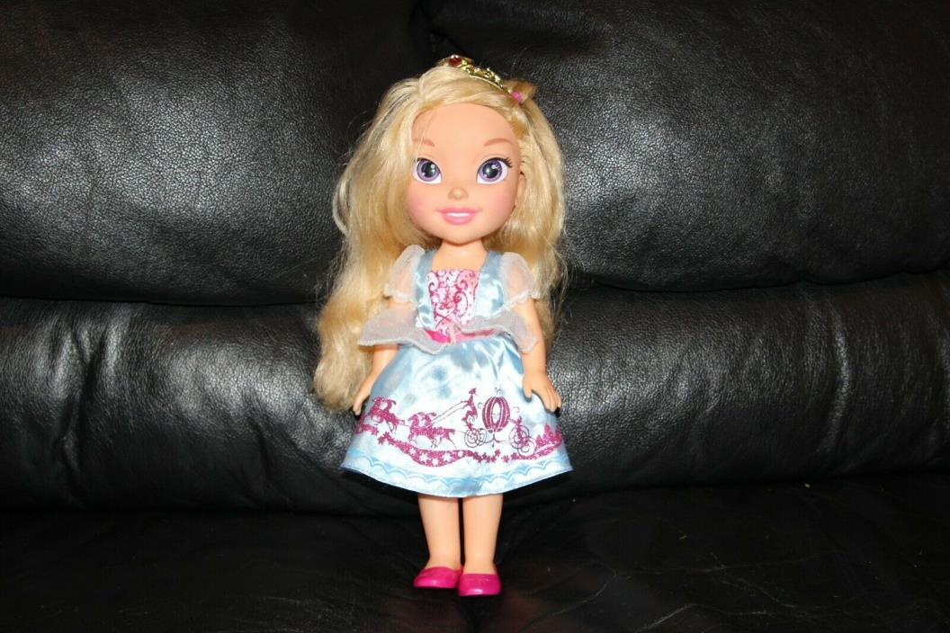 Disney Princess Aurora Toddler doll, dress tiara shoes 13.5