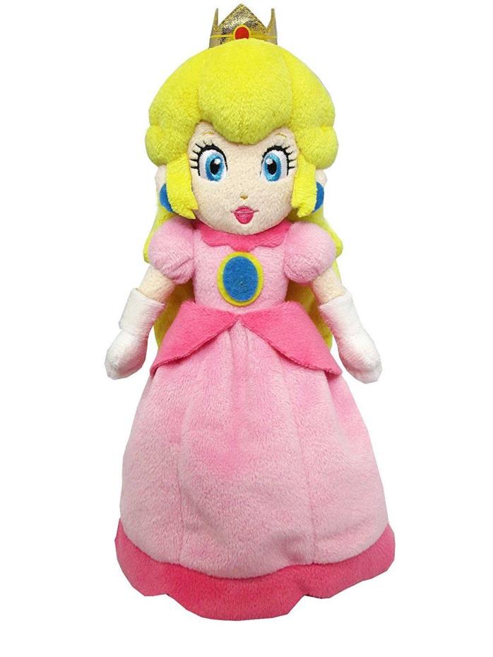 Super Mario Bros Mario Princess Peach Plush Doll Figure Soft Toy 9 inch Gift