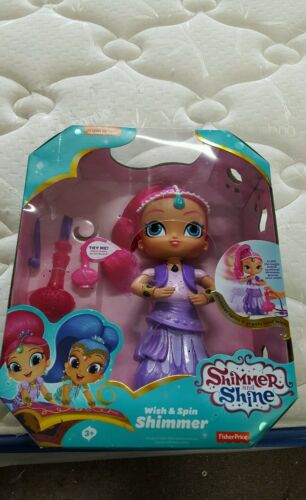 Fisher-Price Shimmer and Shine, Wish & Spin Shimmer Doll, Nickelodeon, 3+, Girls