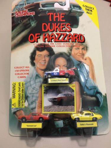 Dukes of Hazzard 1/144 General Lee/Cooters Tow Truck/Daisy’s Plymouth /Boss Hogs
