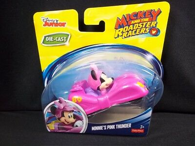 Fisher Price Mickey Mouse Roadster Racers Minnie's Pink Thunder Disney diecast