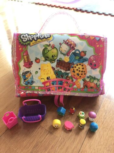 Shopkins Toy Carry Case Figure Storage Organizer Bag Plus 10 accessories Set