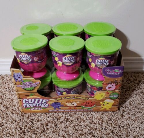 New Cutie Fruities Minis 3 Mystery Inside Blind Packs Full Case Of 12 Fruit Cups