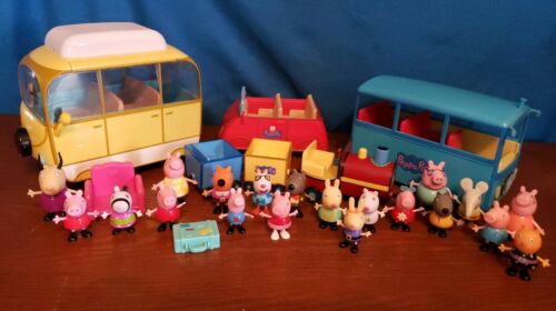 Peppa Pig lot figures and vehicles