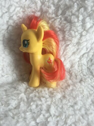 My Little Pony G4 Sunset Shimmer Brushable Hair Figure Yellow Red Orange MLP