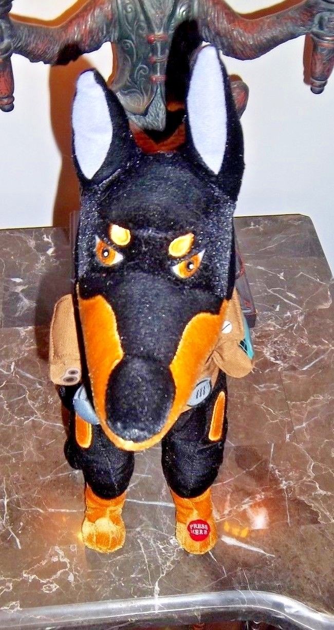 Alpha Talking Doberman Dog Disney Store Plushie From The Movie Up Stuffed Animal