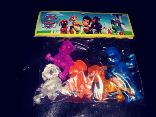 Paw Patrol Figure Set Of 6 Mexican Bootleg Toys 5 Translucid And 1 Solid